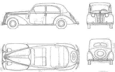 Кола FIAT 1500 Berlina 1946