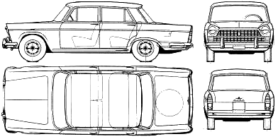 Кола FIAT 1500L 1964