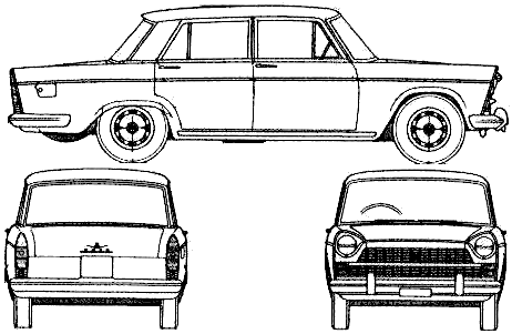 Bil FIAT 1800 1959