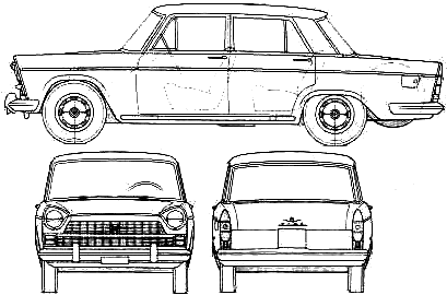 Bil FIAT 1800 1961
