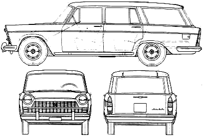 Bil FIAT 1800 Familiale 1961
