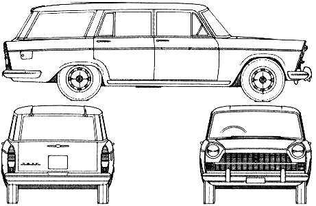 Bil FIAT 1800 1959