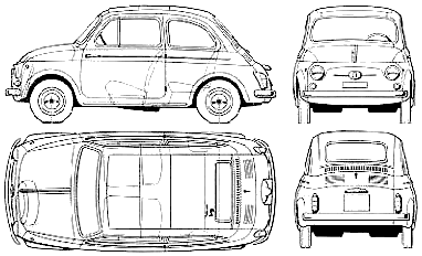 Bil FIAT 500 D 1960