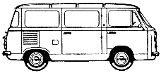 Кола FIAT 850T Van