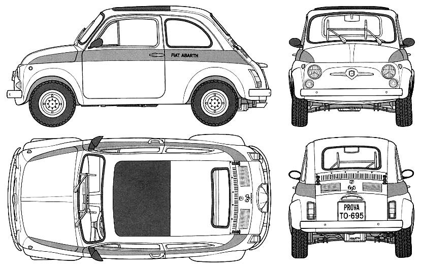 Bil FIAT Abarth 695SS 1964