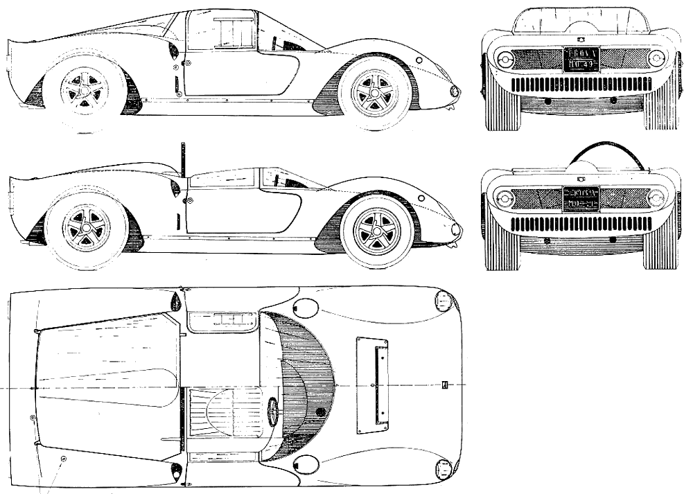 Bil FIAT Dino 166 P