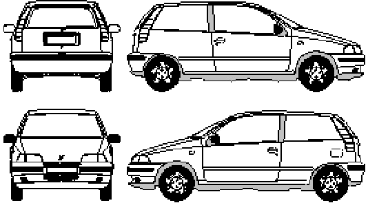 Кола FIAT Punto 3-Door 1995