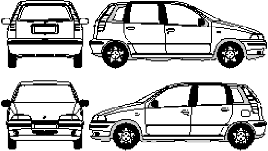 Bil FIAT Punto 5-Door 1995