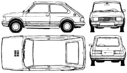 Кола FIAT Spazio TR 1986 (Argentina)