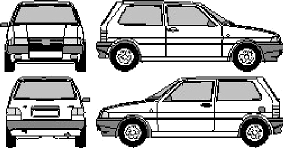 Bil FIAT Uno 3-Door 1992