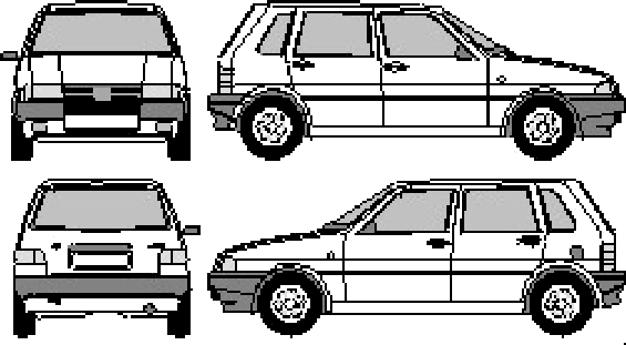 Кола FIAT Uno 5-Door 1992