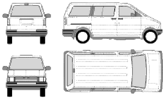 Bil Ford Aerostar Wagon SWB 1998 