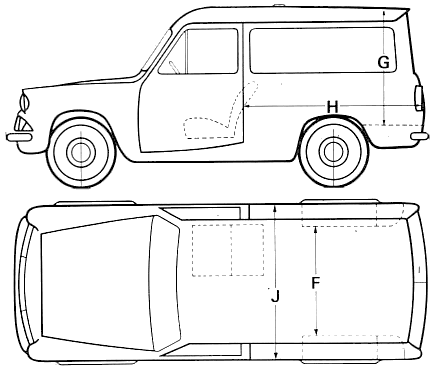 Кола Ford E Anglia 307E Van 1967