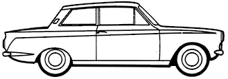Кола Ford E Cortina Mk. I 1200 