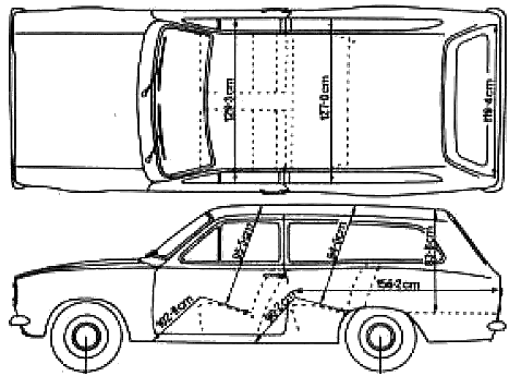 Кола Ford E Escort Mk. I Estate 1972