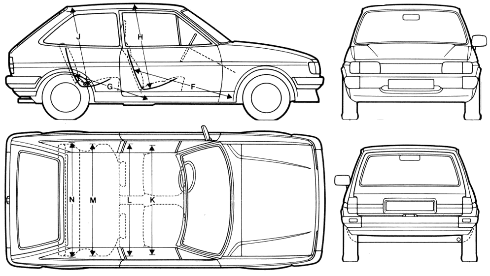 Bil Ford E Fiesta 1982