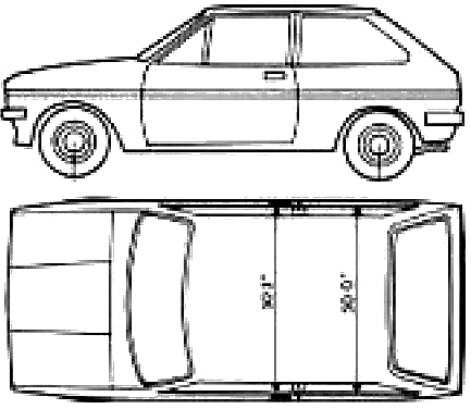 Кола Ford E Fiesta Mk. I 1979 