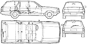 Auto  Ford E Granada Estate 1982