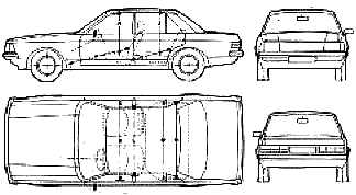Bil Ford E Granada Mk. II 1980