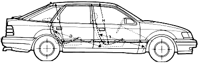 Bil Ford E Scorpio 5-Door 1989 