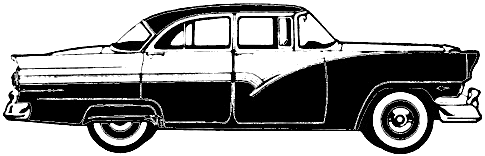 Кола Ford Fairlane Fordor Sedan 1956 