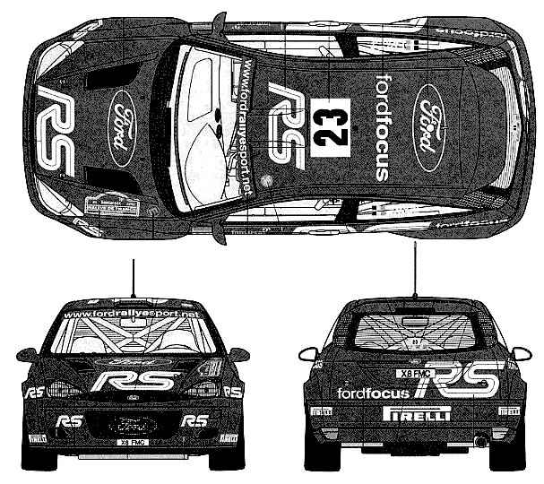 Кола Ford Focus RS WRC 02 Performance Blue