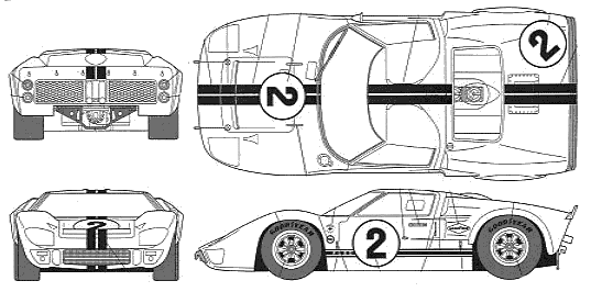 Кола Ford GT40 Mark II Daytona 