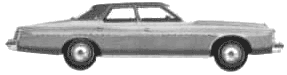 Bil Ford LTD 4-Door Sedan 1975 