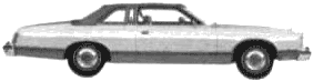 Bil Ford LTD Brougham Landau 2-Door Hardtop 1975 