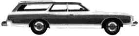 Bil Ford LTD Country Squire Wagon 1975