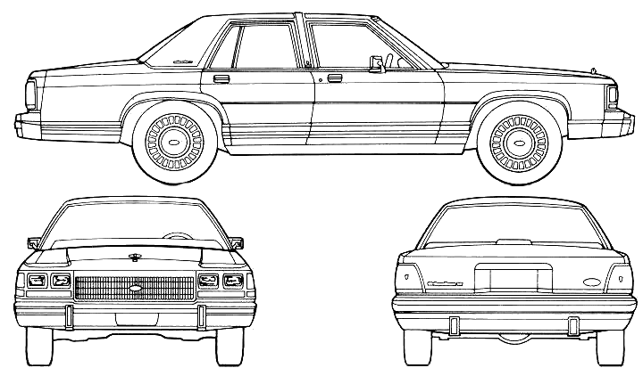 Bil Ford LTD Crown Victoria 1985