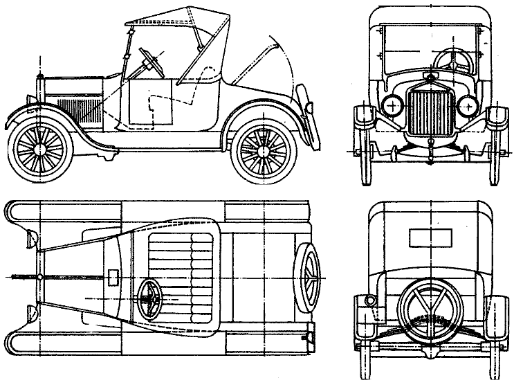 Auto  Ford Model-T 1923