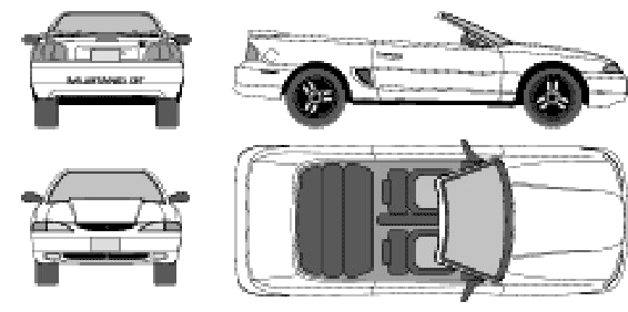 Bil Ford Mustang Convertible 2000