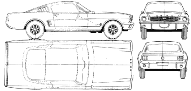 Bil Ford Mustang Fastback 2