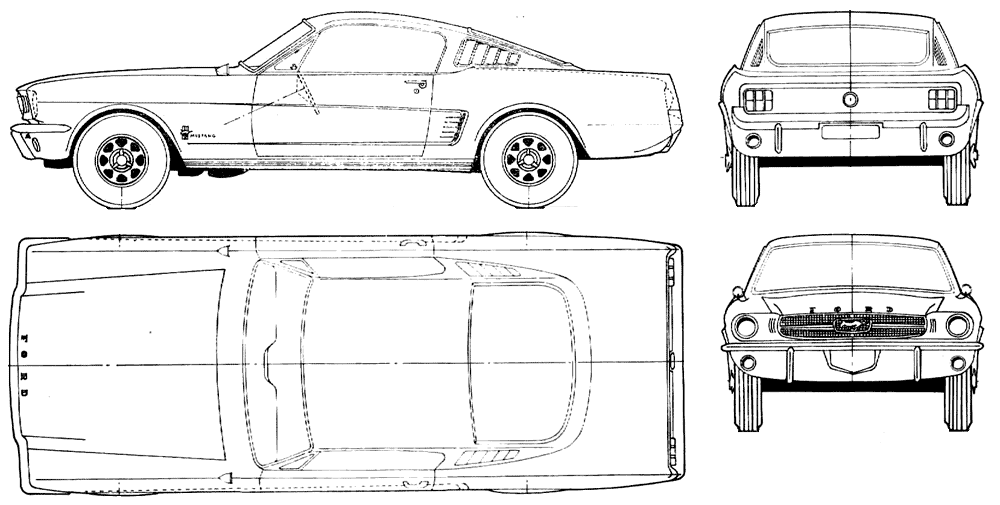 Кола Ford Mustang Fastback