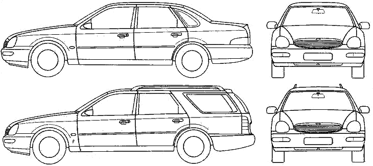 Кола Ford Scorpio 1994