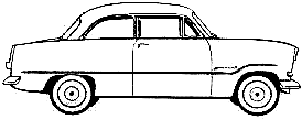 Bil Ford Taunus 12M 2-Door 1958 