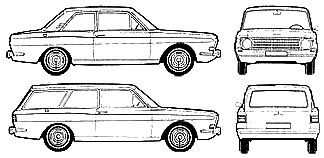 Bil Ford Taunus 12M P6