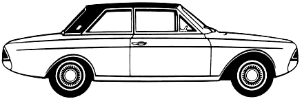 Bil Ford Taunus 17M P6 2-Door 1965