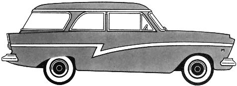 Кола Ford Taunus 17M Tournier 1957