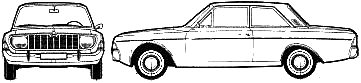 Bil Ford Taunus 20M P5 