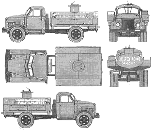 Bil GAZ-51 Bochka fuel truck