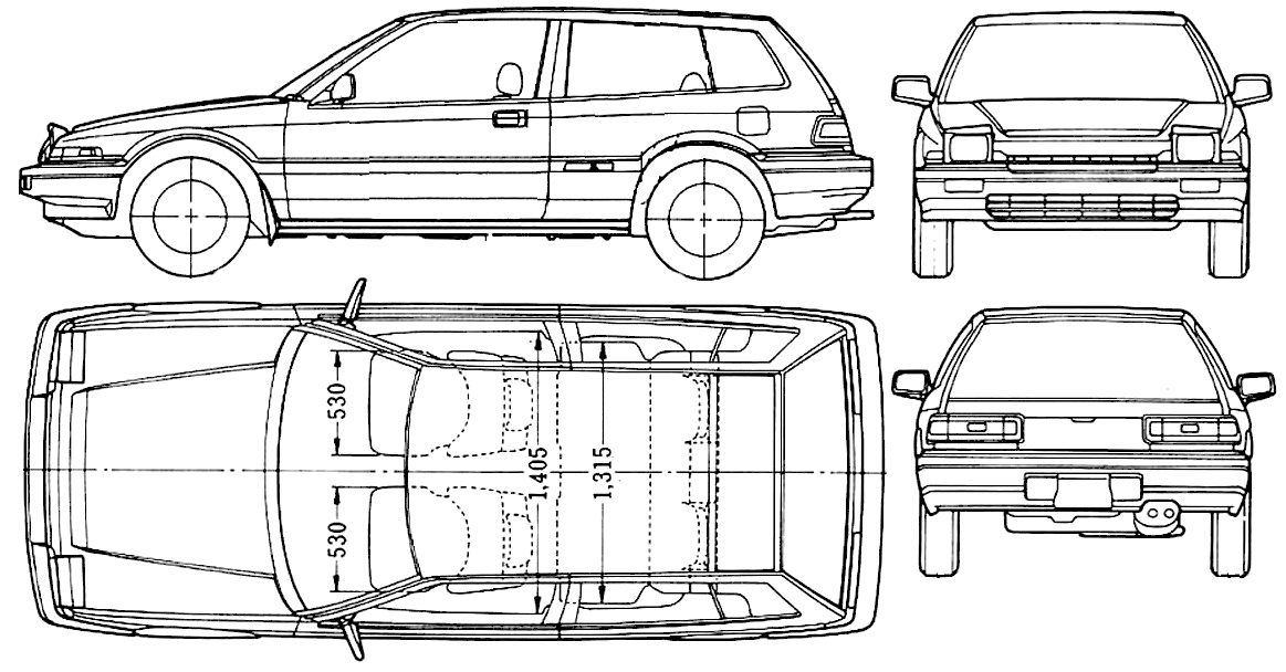Bil Honda Accord Aerodeck 1985