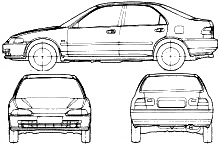 Кола Honda Civic 4-Door 1993