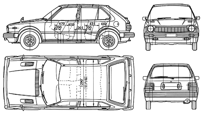 Bil Honda Civic 5-Door 1979