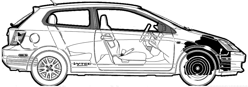 Bil Honda Civic Si 3-Door 2002 