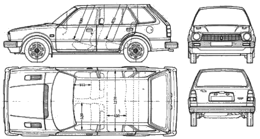 Bil Honda Civic Wagon 1981