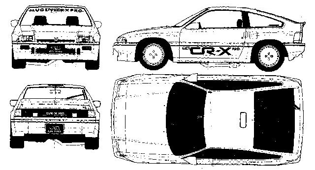 Кола Honda CRX  2