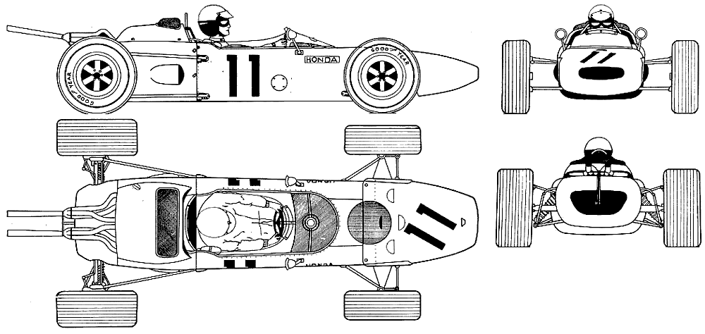 Кола Honda F1 01 1965 