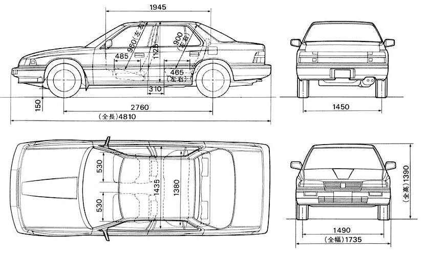 Bil Honda Legend 1985